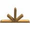 Ekena Millwork Saratoga Rough Sawn Timber Gable Bracket, Western Red Cedar, 84"W x 53"H x 6"D x 6"F, 15/12 Pitch GBW084X53X0606SAR00RWR - alternate 5